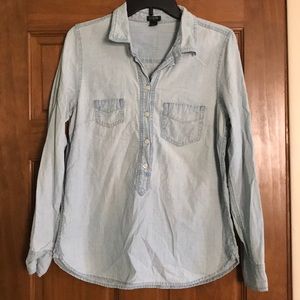 J Crew Chambray Top